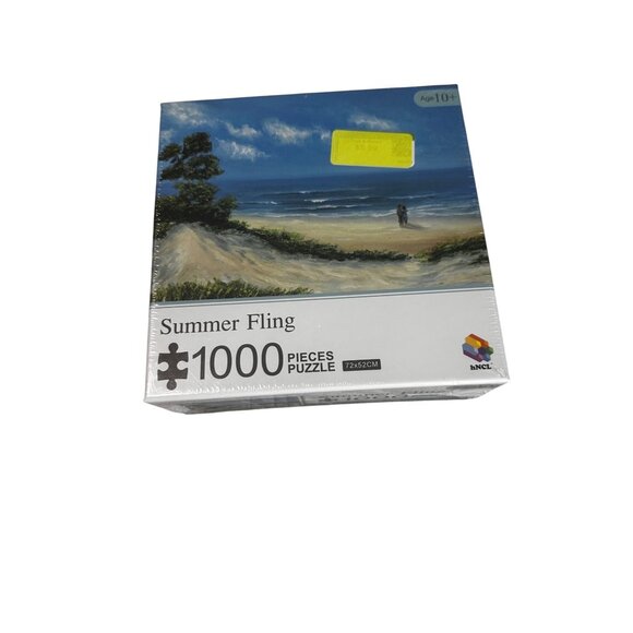 Summer Fling 1000-Piece Puzzle 8X8" Age 10+ Beach Scene By HNCL - Picture 3 of 5